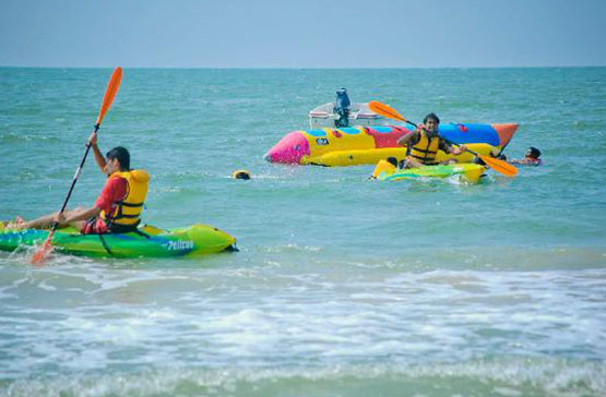 Panambur beach 8km away